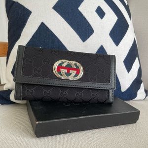 Brand New Black GG Wallet